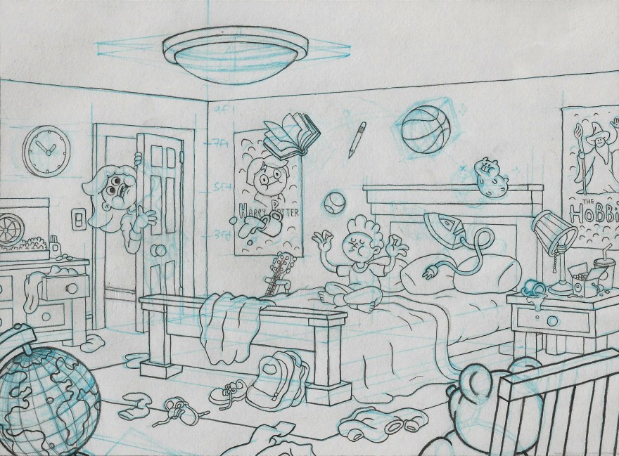 Terry Ibele Bedroom Line Drawing