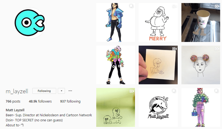 Matt Layzell Animation Instagram