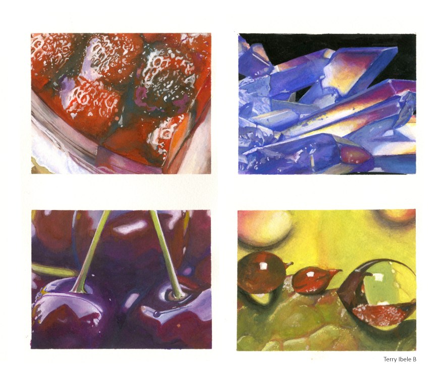 Sheridan Animation Student guoache texture paintings