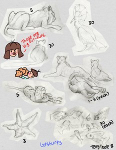 Sheridan Animation Zoo Sketches