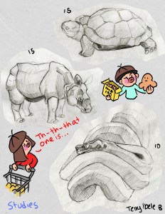 Sheridan Animation Zoo Sketches